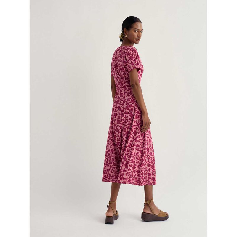 Seasalt Cornwall Mirva Dress Inky Cowslip Wild Rose image number 1